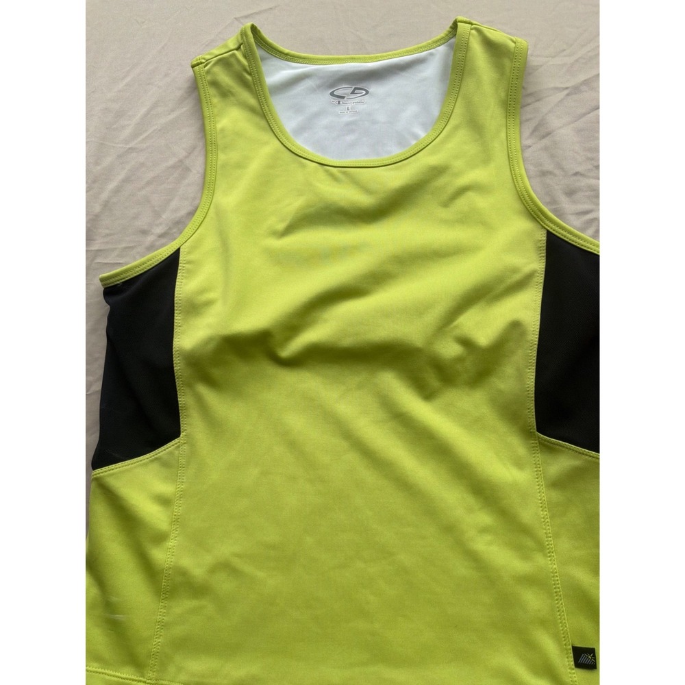 Athletic Women C9 by Champion Tank Top Large Green T9186